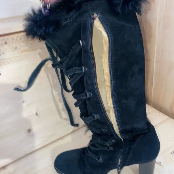 Coach suede tall heeled boots - Picture 11 of 12